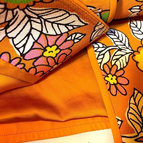 TORY BURCH Wallpaper Floral Twill Nadia Retro Mini Dress Nostalgic Vacation 4 - Picture 8 of 16